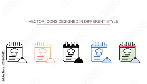 Recipe Tag icon design with white background stock illustration