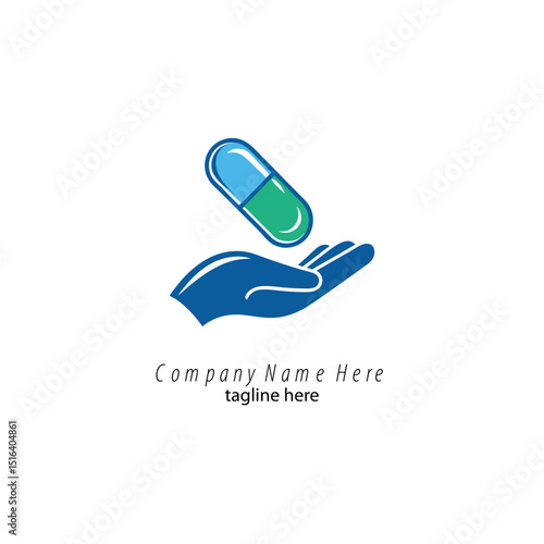 pharmacy logo design vector 