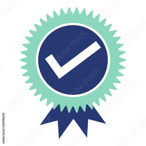 A clear vector illustration of check and cross mark icons for web and design use