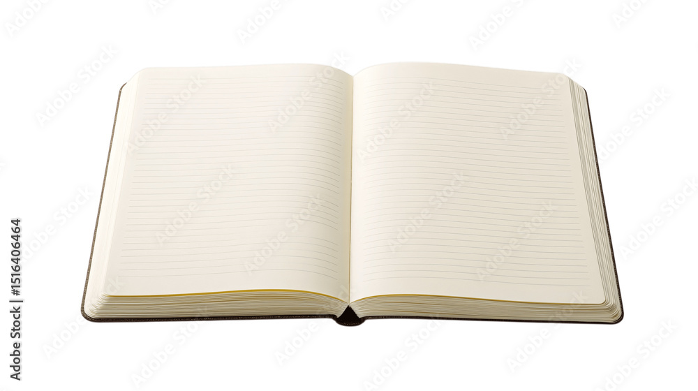 A high-resolution image of a single notepad, centered in the frame, white background --ar 16:9 A high-resolution image of a single notepad, centered in the frame, white background --ar 16:9