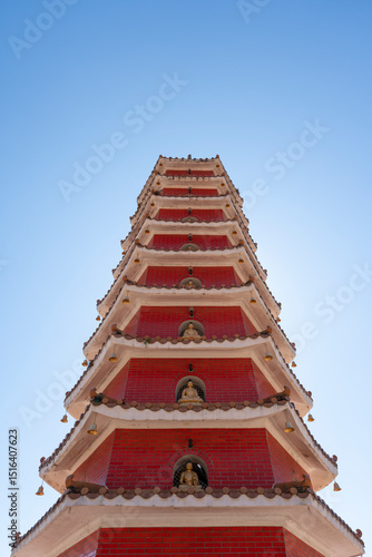 Chinese temple against the sky