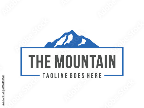 editable mountain logo, mount icon vector illustration, isolated on transparent background