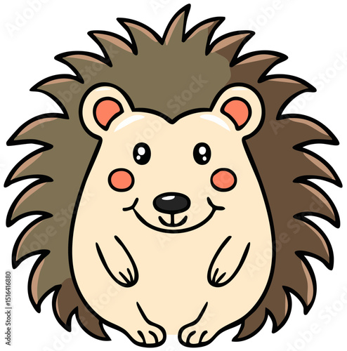 Cute Cartoon Hedgehog