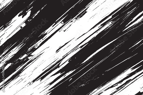 Artistic Abstract Background with Diagonal Painted Brush Strokes