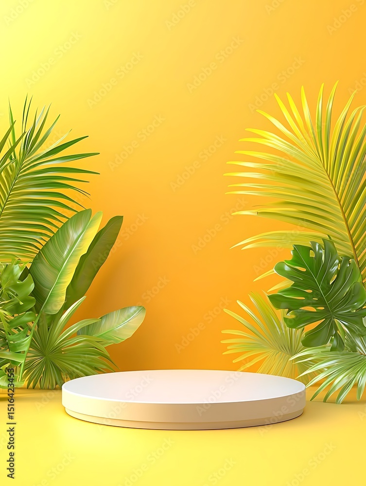 Obraz premium Tropical Product Display