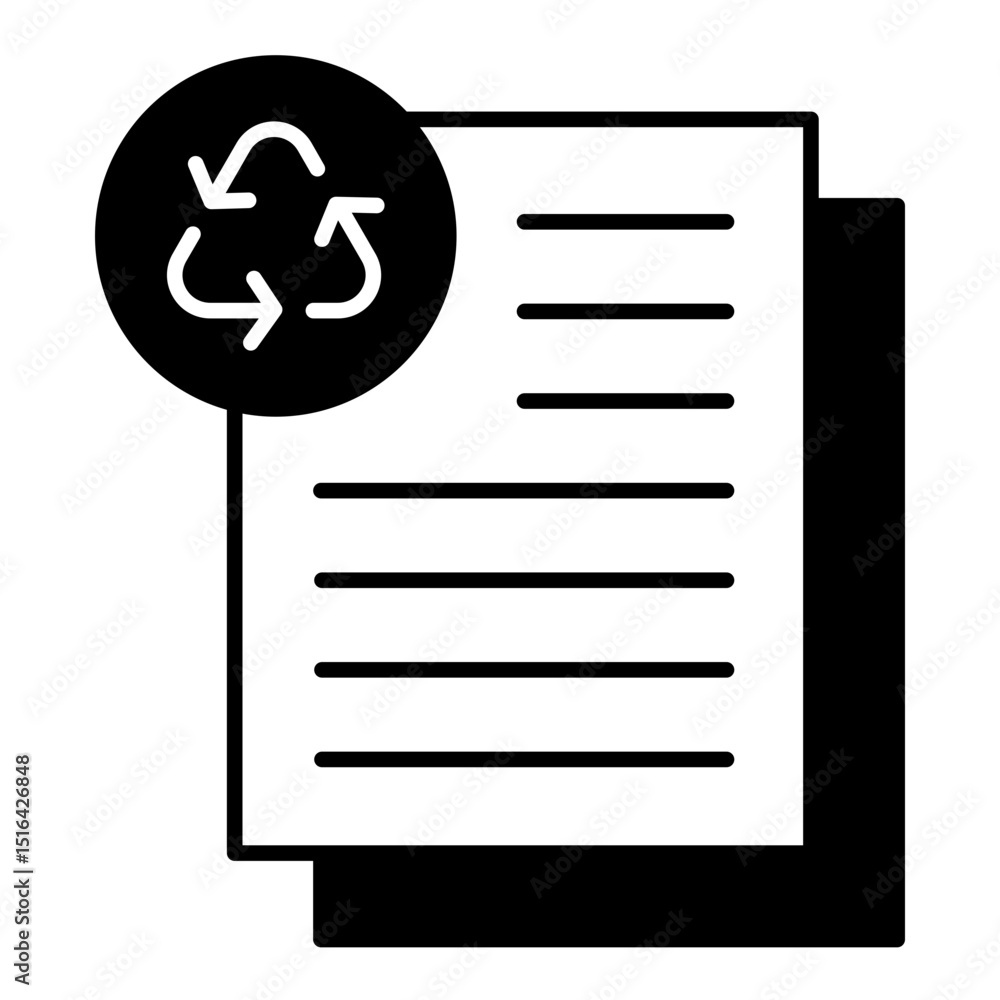 Fototapeta premium Paper Waste dualtone icon