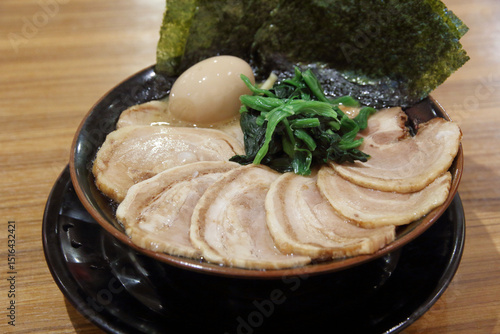 Real japanese tonkotsu in a small restaurant in Tokyo