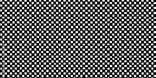 Checkerboard pattern background in black and white, seamless hand drawn grid with rough square texture, abstract vector print, drag to swatches panel to use