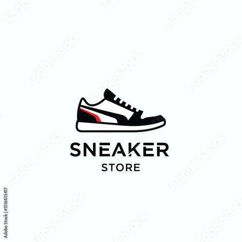 Sneaker Store Logo – Modern Shoe Shop Icon for Fashion, Sports, or Streetwear Brand