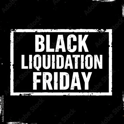 Black Liquidation Friday Sign
