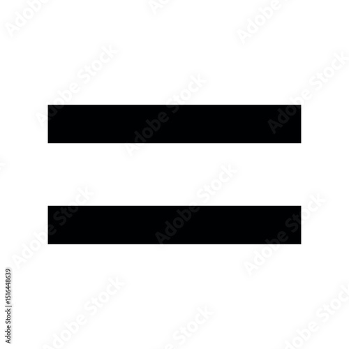 equal sign icon. equity symbol. justice symbol. equal calculator math icon symbol. vector illustration on transparent background