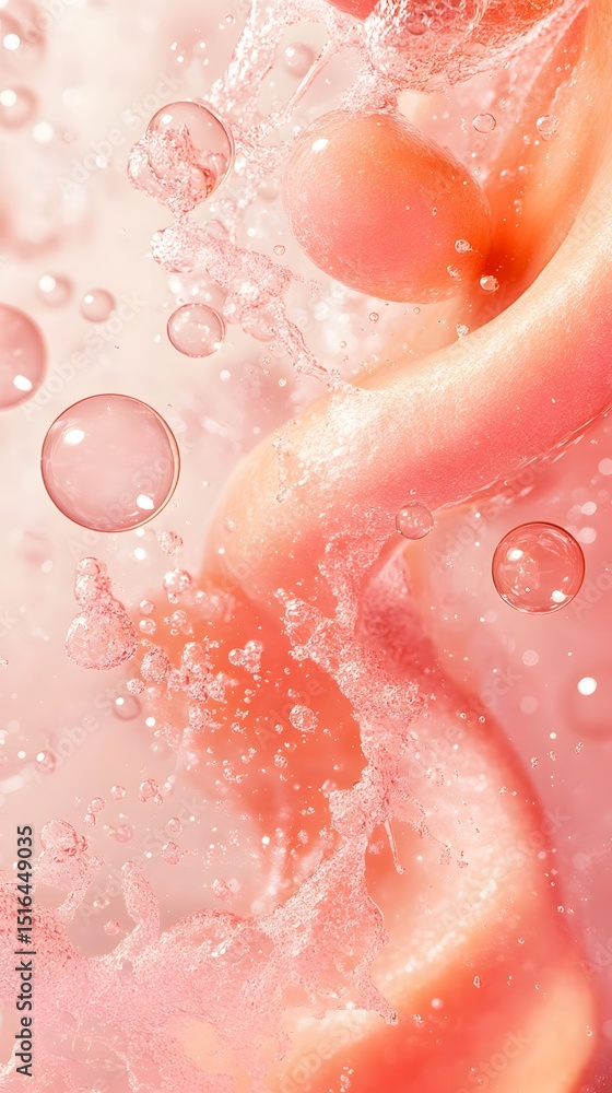 Fototapeta premium Dreamy pink bubbles