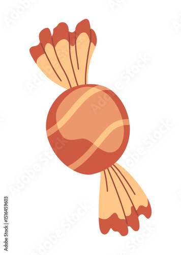 Decorative element for photo album on table. Candy. Good memory. Vector illustration in cartoon style