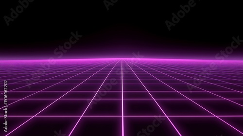 Wallpaper Mural Retro grid landscape Torontodigital.ca