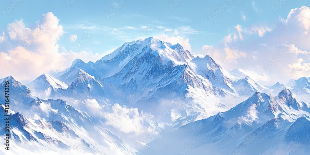 Snowy Mountain Peaks Snowy Mountain Peaks