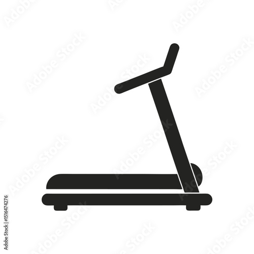  treadmill machine, gym equipment isolated on white background