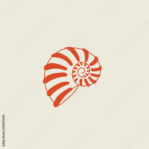 Underwater coral reef plants. Coral elements collection. Shell