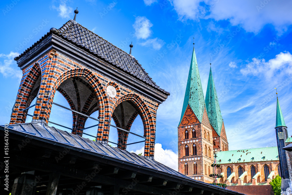 custom made wallpaper toronto digitalhistoric buildings at the olt town of Luebeck - germany