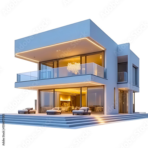 3d render of modern house