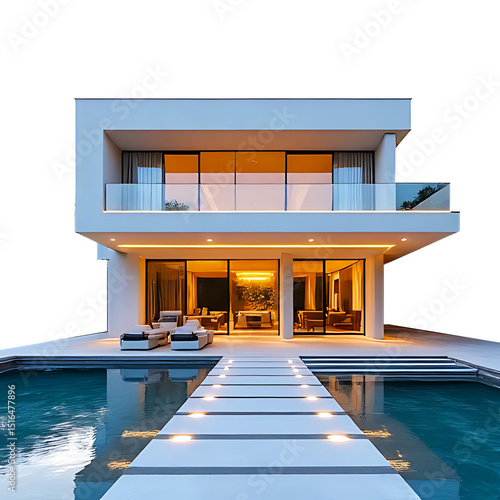 modern house with swimming pool
