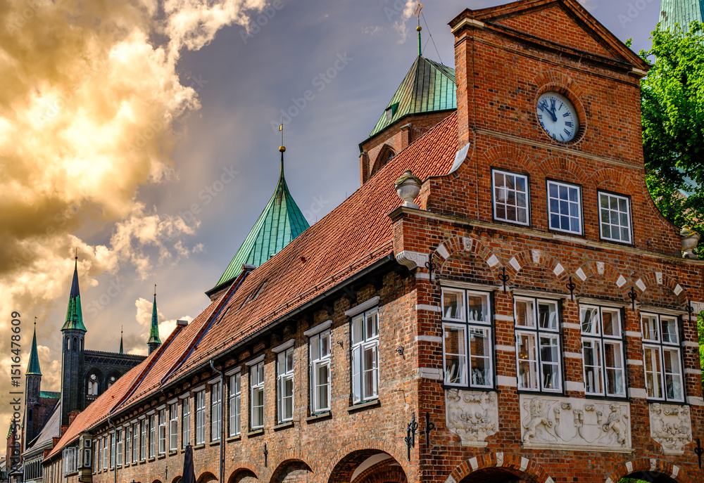 custom made wallpaper toronto digitalhistoric buildings at the olt town of Luebeck - germany