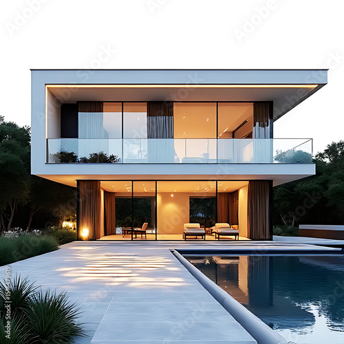 modern house with swimming pool
