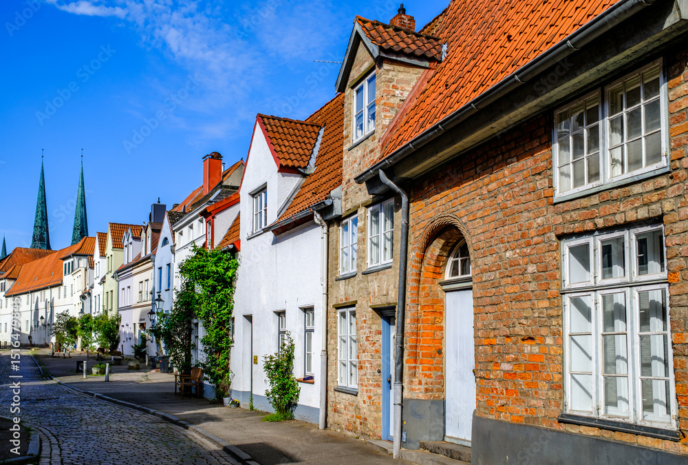 custom made wallpaper toronto digitalhistoric buildings at the olt town of Luebeck - germany
