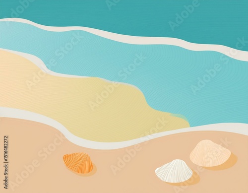 Generated image Vector of ocean design ad, card, business 