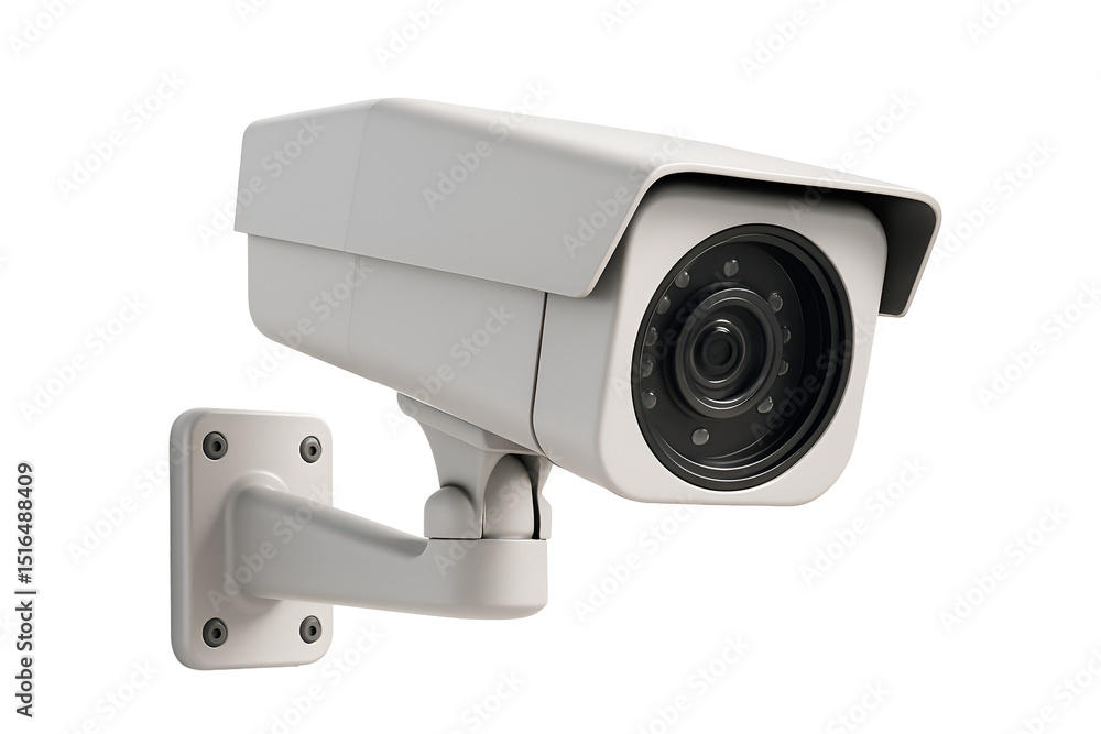 Surveillance Camera: A close-up shot of a modern, mounted surveillance camera, exuding a sense of security and vigilance, capturing a detailed view of its sleek design and functionality. Surveillance Camera: A close-up shot of a modern, mounted surveillance camera, exuding a sense of security and vigilance, capturing a detailed view of its sleek design and functionality.