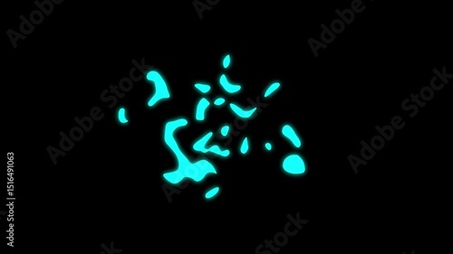 ellipse shape with turbulent displace for abstract motion using only built in tools inside After Effects no plugin required