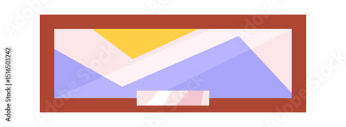 Picture frame museum exhibit cartoon