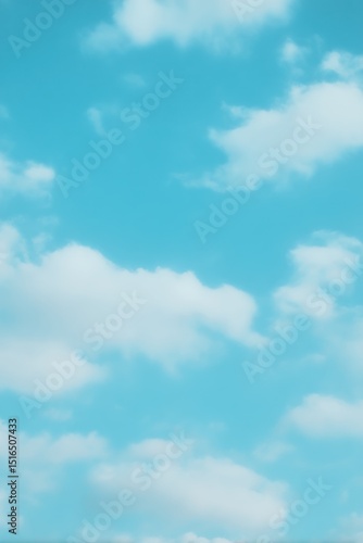 Soft clouds in blue summer sky	