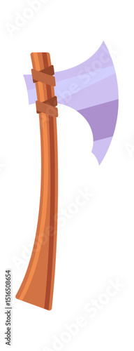 War ax historic weapon cartoon