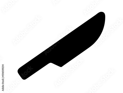 Knife icon. Knife silhouette on white background. Knife sign vector illustration design 
