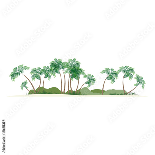 Island silhouette