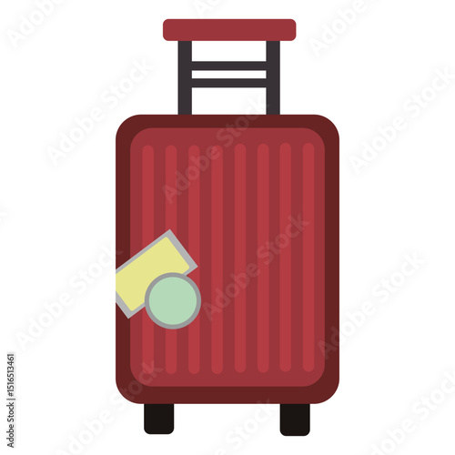 Trolly luggage travel icon