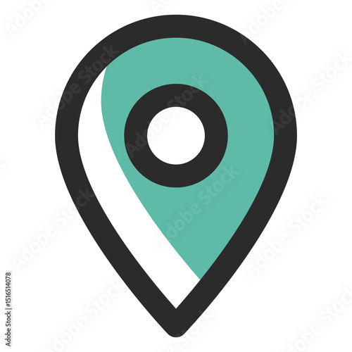 Location pin contact icon