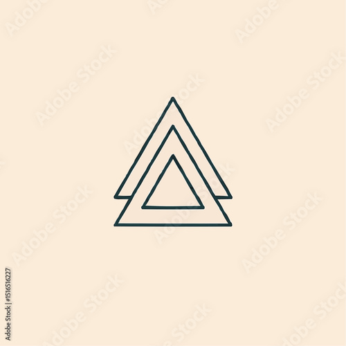 minimal layered triangle futuristic hierarchy system