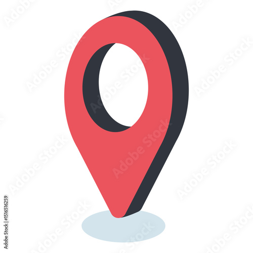 Location icon isometric