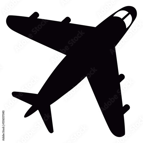 Flying airplane cut out