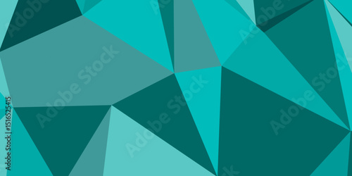 abstract geometric background with origami style and color dept mosaic with gradient design. Abstract polygonal background. Modern wallpaper with dark turquoise vector illustration triangle design.