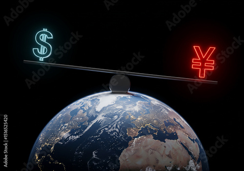 Dollar versus yen currency war global economy balance of power financial market international trade world us china international global trade war