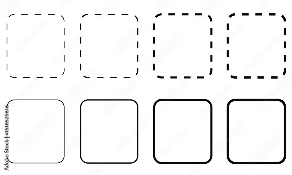 Smooth hexagon shape with geometric edges set. Regular polygon icon. Flat vector illustration isolated on white background. Smooth hexagon shape with geometric edges set. Regular polygon icon. Flat vector illustration isolated on white background.