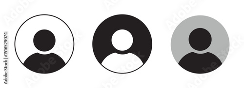 Avatar account icon vector. Default social media profile photo symbol , stock vector . 