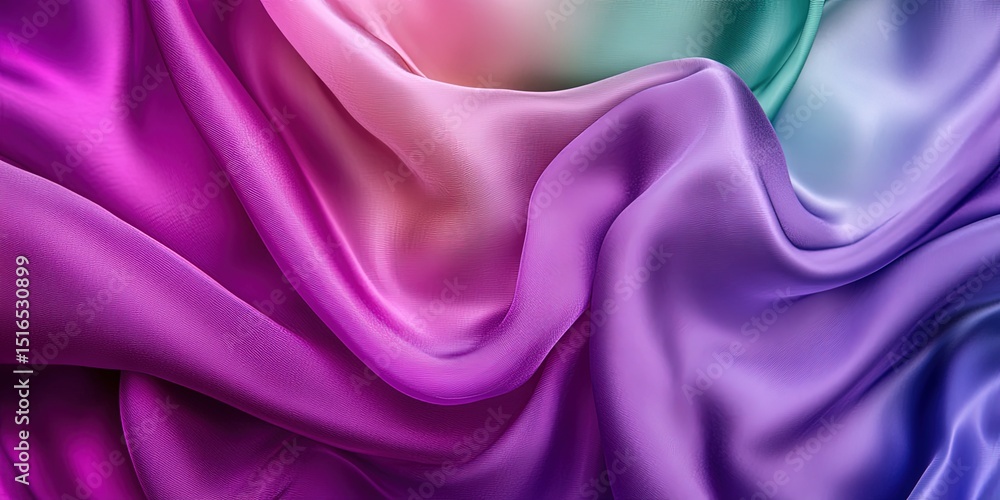 Obraz premium Wet silk with soft color transitions in the background 