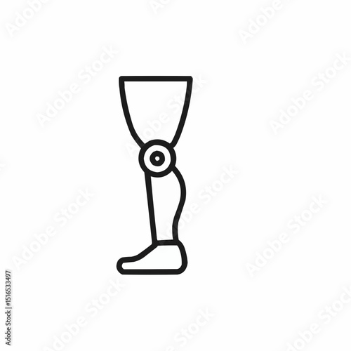 Minimal robotic leg joint — bionics and prosthetics.