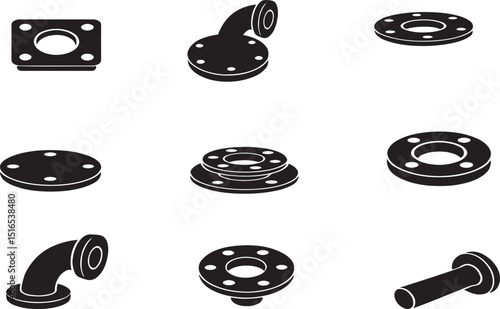 set of flanges.