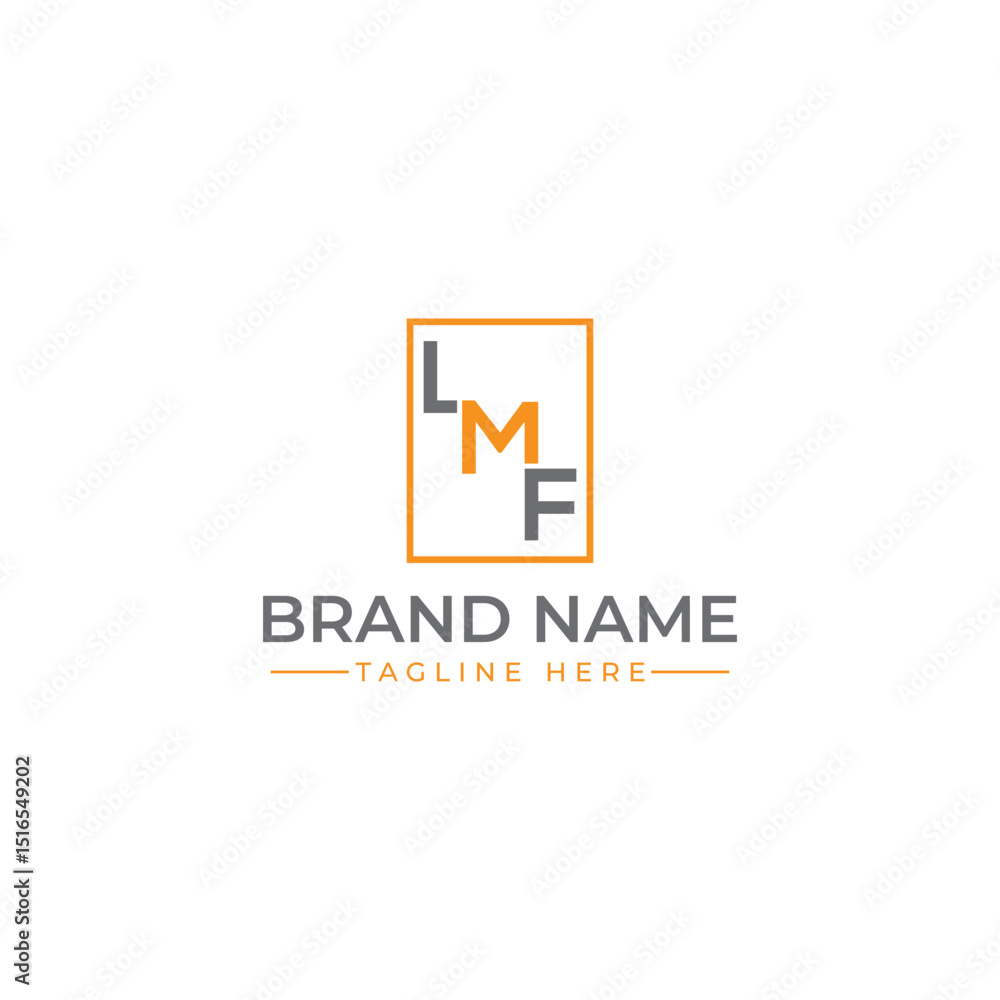 Elegant LMF Monogram Logo Design Minimalist and Modern Initial Lettermark Elegant LMF Monogram Logo Design Minimalist and Modern Initial Lettermark