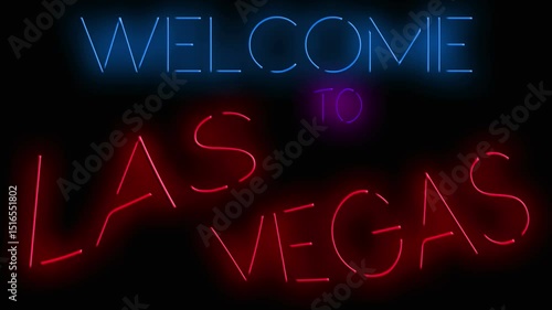 Simulated neon sign with the words 