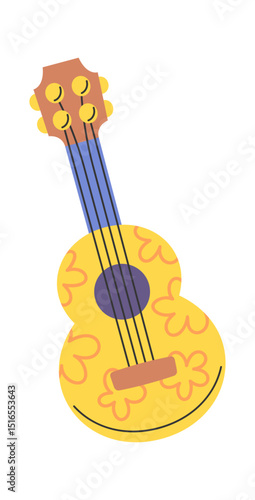 Guitar music instrument cartoon design